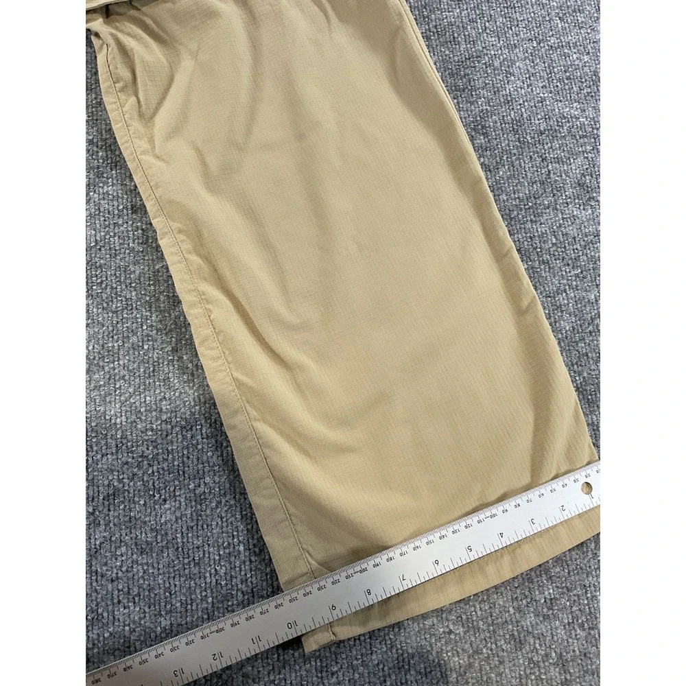 Under Armour Convertible Pants 38x32 Tan Khaki Zip Off Hiking Cargo Lightweight